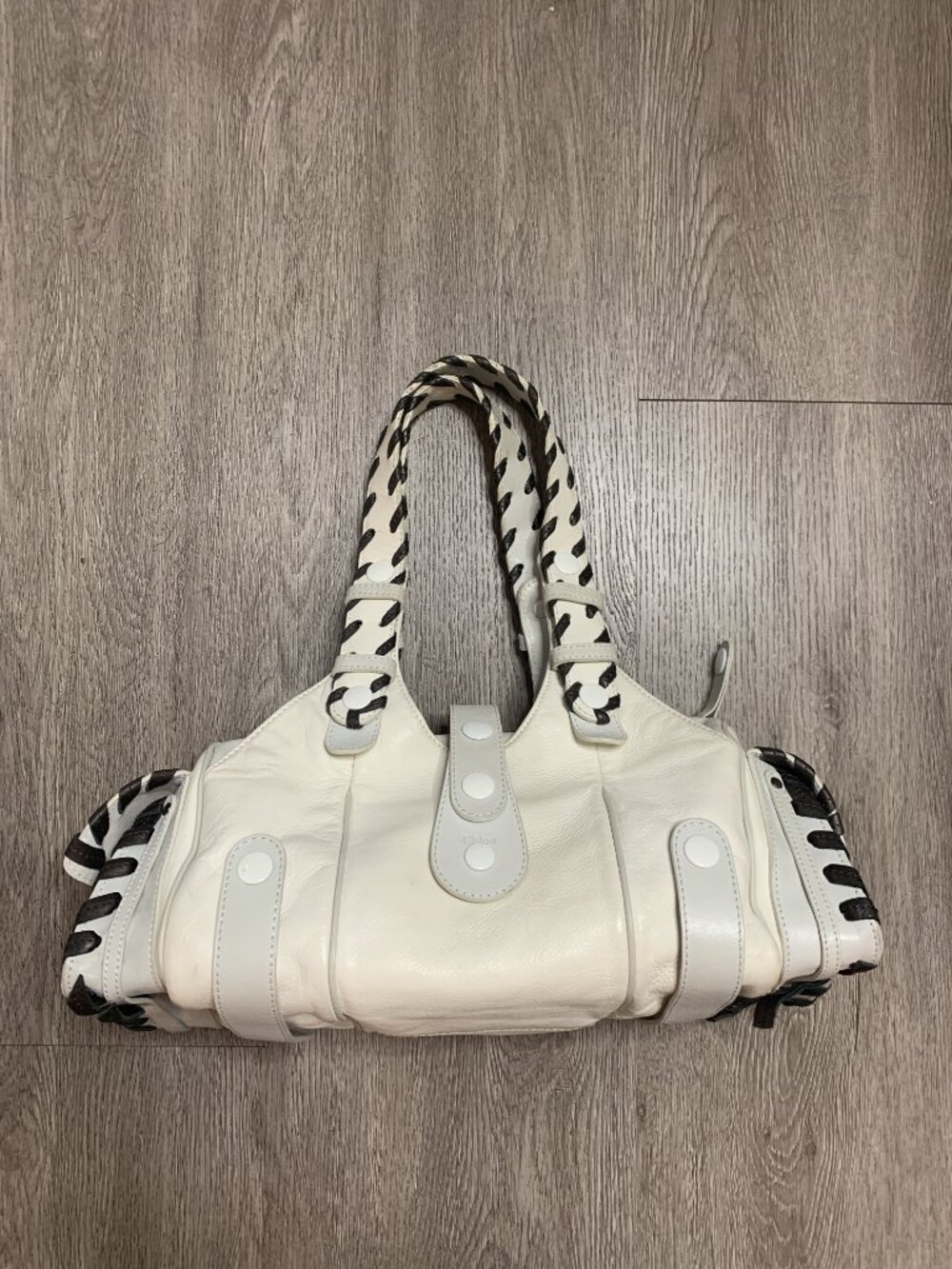 White Cream Chloe Silverado Bag
